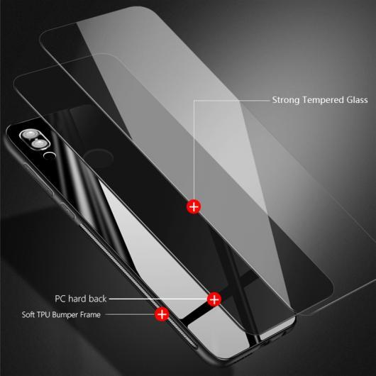 ޥۥ HUAWEI ơѥå 饹  С ݸ Хå  ե Nova 3e P20 lite 5.8 ٤4顼 ֥å/ۥ磻/֥롼/ԥ Tempered glass case AL-AA-5082 AL