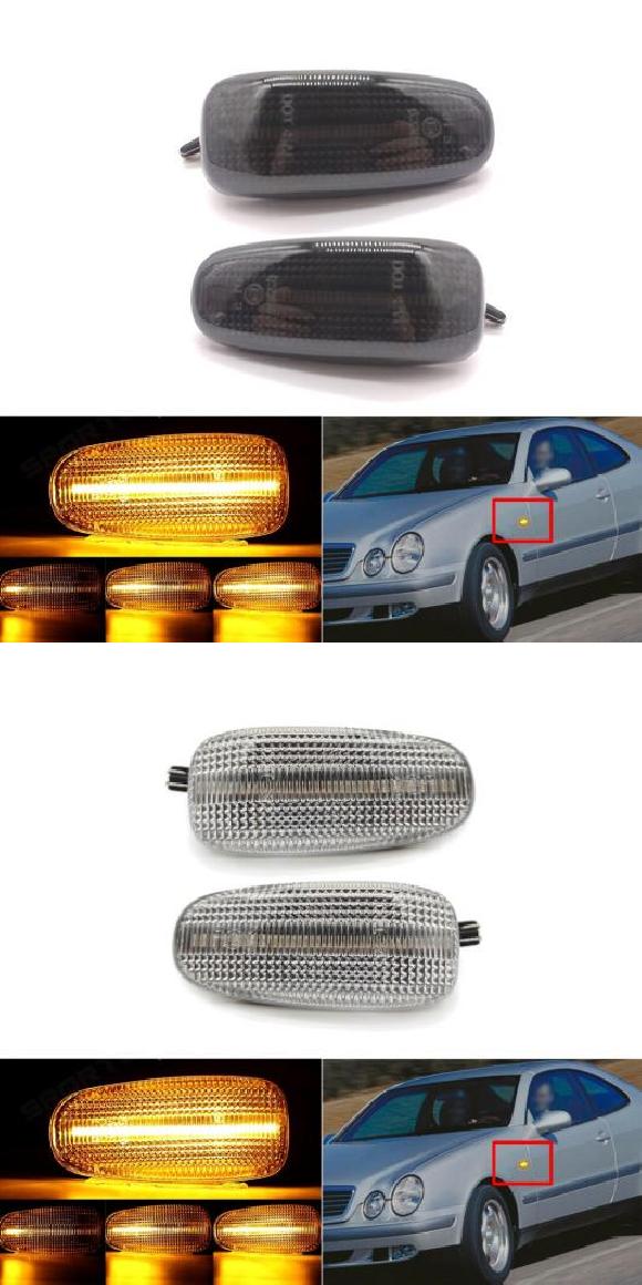 車用ライト 2ピース LED サイド マーカー ライト 適用: メルセデス