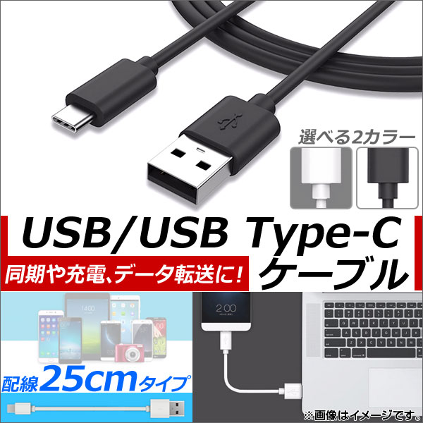AP USB2.0/USB Type-C Ѵ֥ 25cm Ʊ//ǡžˡ ٤2顼 AP-TH585