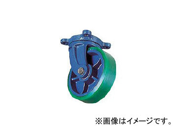 京町産業車輌/KYOMACHI ダグタイル自在金具付ウレタン車輪 FHJ300X100